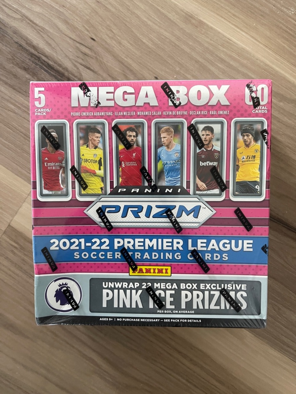 Panini 2021-22 Premier League Prizm Mega Box - Pink and Blue